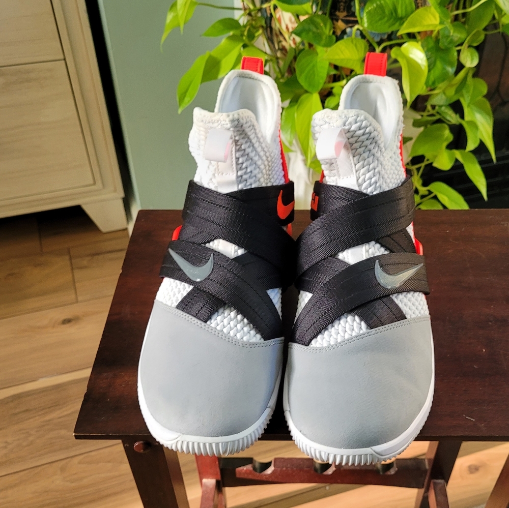 Nike Lebron Soldier 12 XII  AO4054 102 White Grey Flash Crimson